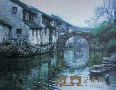 陈逸飞 水乡 90×70cm
